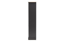 Mia Dark Gray and Oak Wine Cabinet Baxton