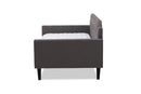 Marisse Gray Fabric Upholstered Twin Size Sofa Daybed Baxton