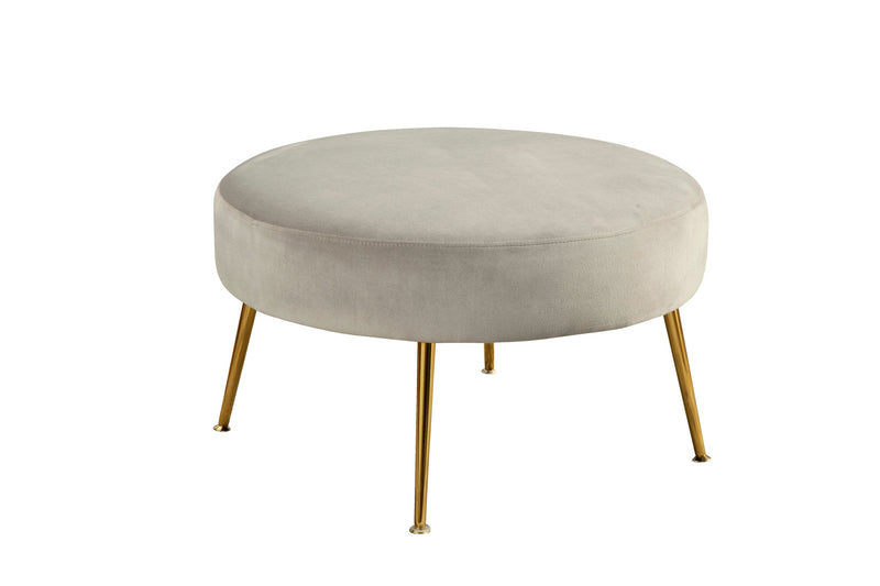 Zephyr Footstool, Grey Alpine