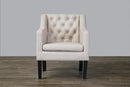 Maverick Club Chair, Beige Baxton