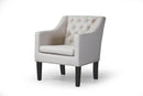 Maverick Club Chair, Beige Baxton