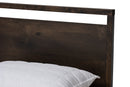 Seren Charcoal Brown Queen Size Platform Bed Baxton