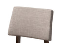 Latina Light Gray Fabric Upholstered and Walnut-Bar Stool Set of 2 Baxton