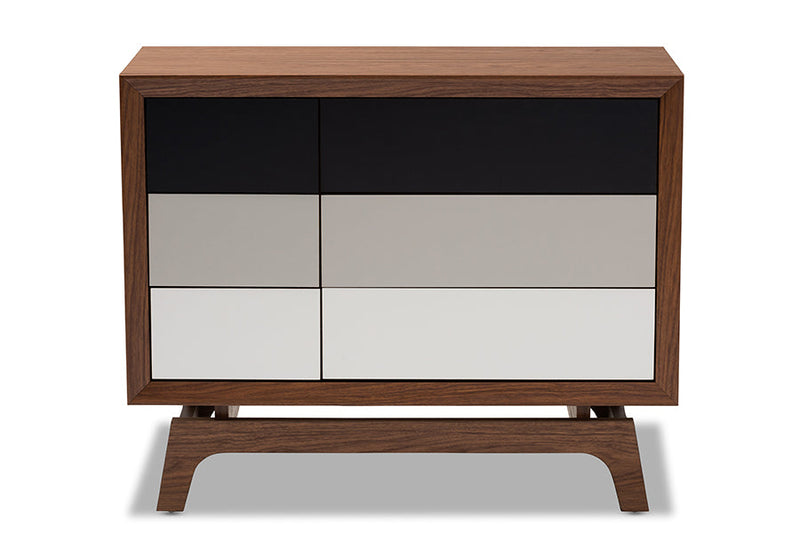 Taylor Multicolor 6-Drawer Chest Baxton