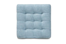 Sonore Light Blue Fabric Upholstered Tufted Cube Ottoman Set of 2 Baxton