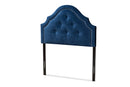 Halen Royal Blue Velvet Fabric Upholstered Twin Size Headboard Baxton