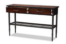 Addison Industrial Walnut-2-Drawer Dining Room Server Baxton
