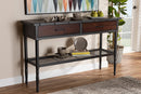 Addison Industrial Walnut-2-Drawer Dining Room Server Baxton