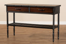 Addison Industrial Walnut-2-Drawer Dining Room Server Baxton