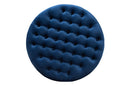 Neah Royal Blue Velvet Fabric Upholstered Tufted Cocktail Ottoman Baxton