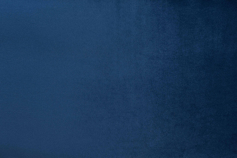 Neah Royal Blue Velvet Fabric Upholstered Tufted Cocktail Ottoman Baxton