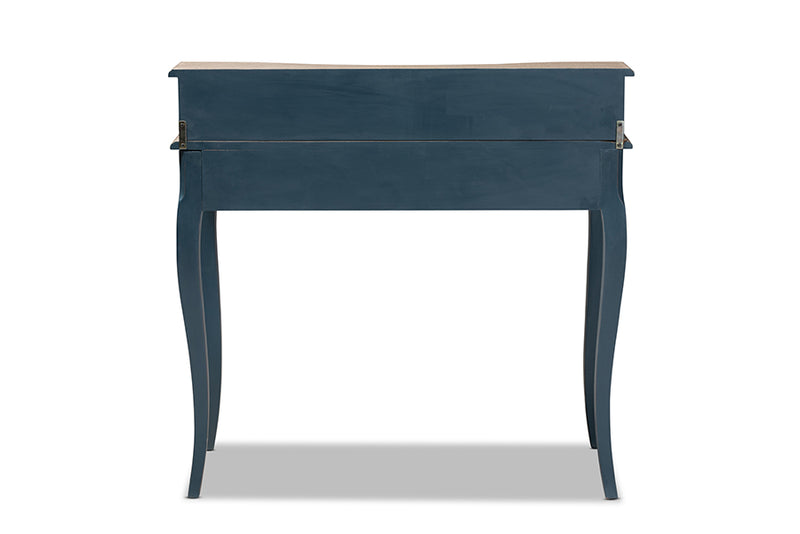 Adora French Provincial Blue Spruce Finished Wood Accent Writing Desk