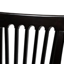 Athena Sand Fabric Upholstered Espresso Brown 7-Piece Dining Set Baxton