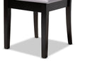 Athena Gray Fabric Upholstered Espresso Brown Dining Chair Set of 4 Baxton