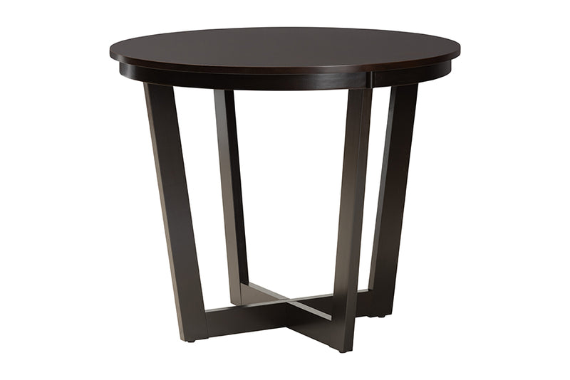 Paloma Modern Sand Dark Brown Finished Wood 5-Piece Dining Set