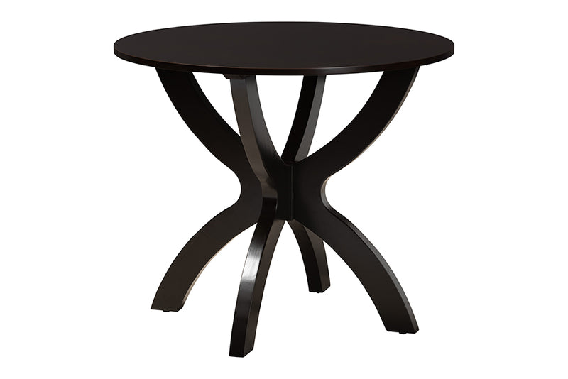Morigan Modern Sand Dark Brown Finished Wood 5-Piece Dining Set