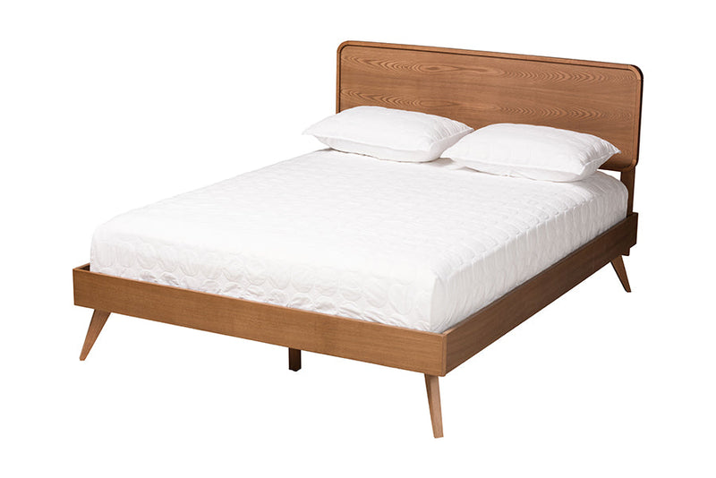 Castello Walnut Brown Full Size 5-Piece Bedroom Set Baxton