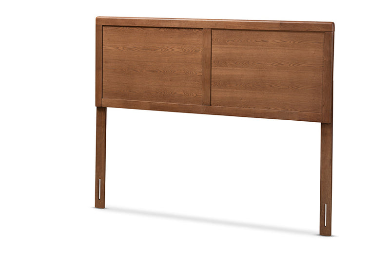 Nelson Walnut Brown Queen Size Headboard Baxton