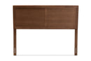 Nelson Walnut Brown Queen Size Headboard Baxton