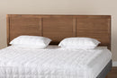 Nelson Walnut Brown King Size Headboard Baxton