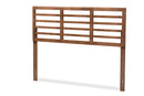 Viveka Walnut Brown King Size Open Slat Headboard Baxton