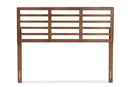 Viveka Walnut Brown Full Size Open Slat Headboard Baxton