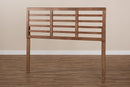 Viveka Walnut Brown King Size Open Slat Headboard Baxton