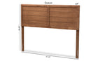 Eren Walnut Brown Queen Size Headboard Baxton