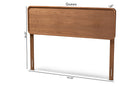 Wina Walnut Brown Full Size Headboard Baxton