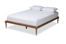Lakota Walnut Brown Full Size Platform Bed Baxton