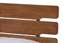 Linanas Walnut Queen Size Platform bed Baxton