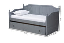 Norwich Gray Twin Size Daybed w/Trundle Baxton