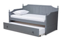 Norwich Gray Twin Size Daybed w/Trundle Baxton