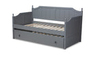 Norwich Gray Twin Size Daybed w/Trundle Baxton
