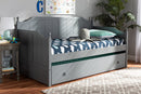 Norwich Gray Twin Size Daybed w/Trundle Baxton
