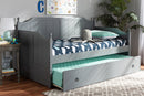 Norwich Gray Twin Size Daybed w/Trundle Baxton