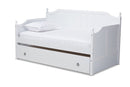 Norwich White Twin Size Daybed w/Trundle Baxton