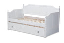 Norwich White Twin Size Daybed w/Trundle Baxton