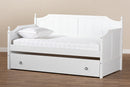 Norwich White Twin Size Daybed w/Trundle Baxton