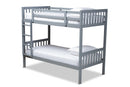 Kassa Gray Twin Size Bunk Bed Baxton