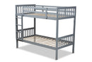 Kassa Gray Twin Size Bunk Bed Baxton