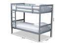 Kassa Gray Twin Size Bunk Bed Baxton