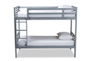 Ramiel Gray Twin Size Bunk Bed Baxton