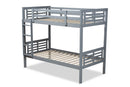 Ramiel Gray Twin Size Bunk Bed Baxton