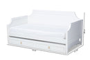 Nox White Twin Size Daybed w/Trundle Baxton
