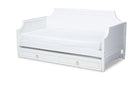 Nox White Twin Size Daybed w/Trundle Baxton