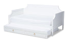 Nox White Twin Size Daybed w/Trundle Baxton