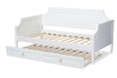 Nox White Twin Size Daybed w/Trundle Baxton