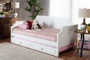 Nox White Twin Size Daybed w/Trundle Baxton