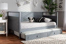 Ellie Gray Twin Size Daybed w/Trundle Baxton